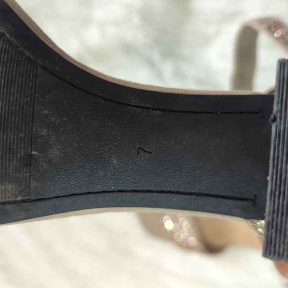 Old Navy Chunky Glitter Block Heels - Picture 8 of 9